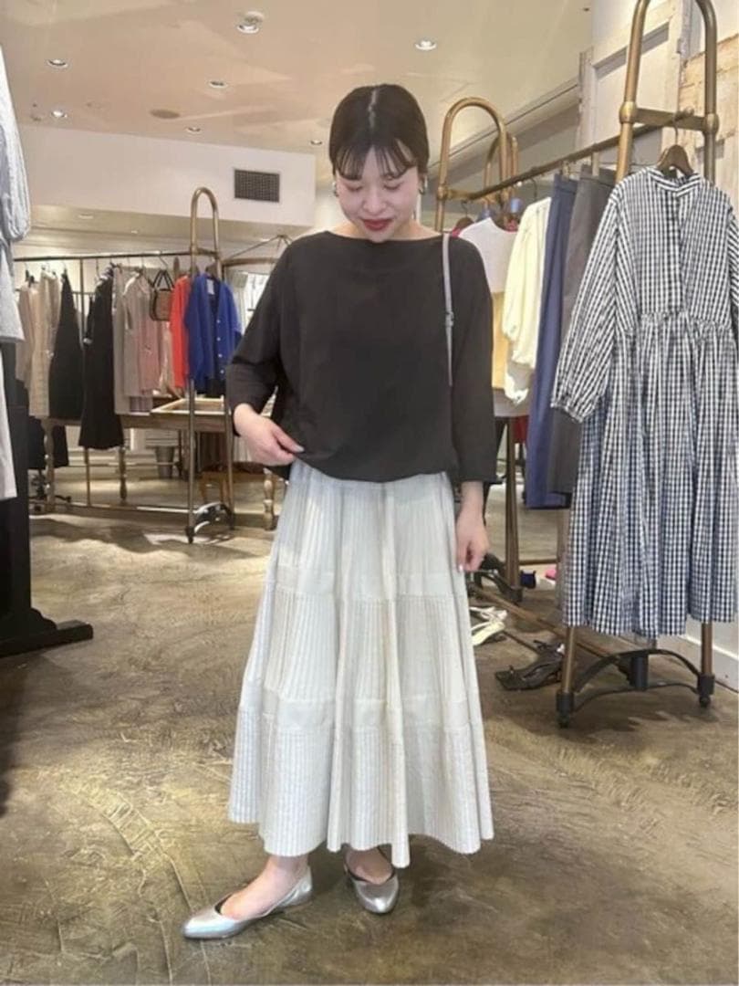 BEARDSLEY ビアズリー　シャツTシャツ　ブラック　洗える ブラウス