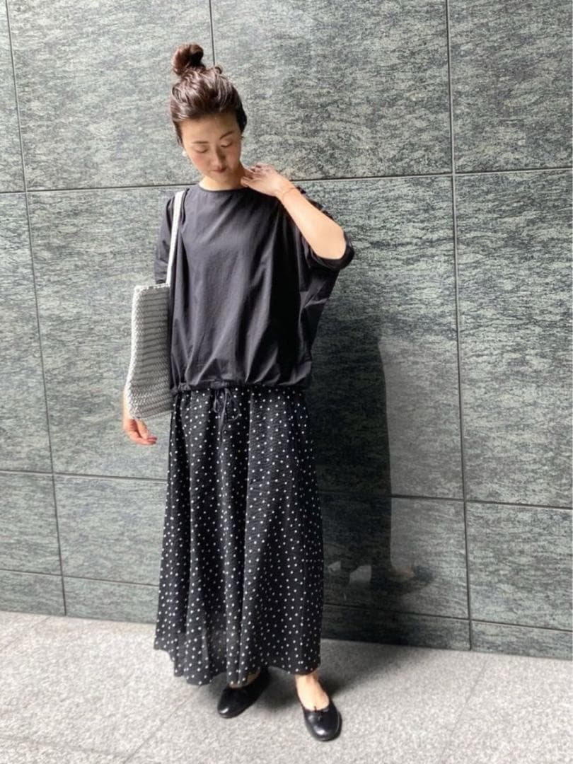 BEARDSLEY ビアズリー　シャツTシャツ　ブラック　洗える ブラウス