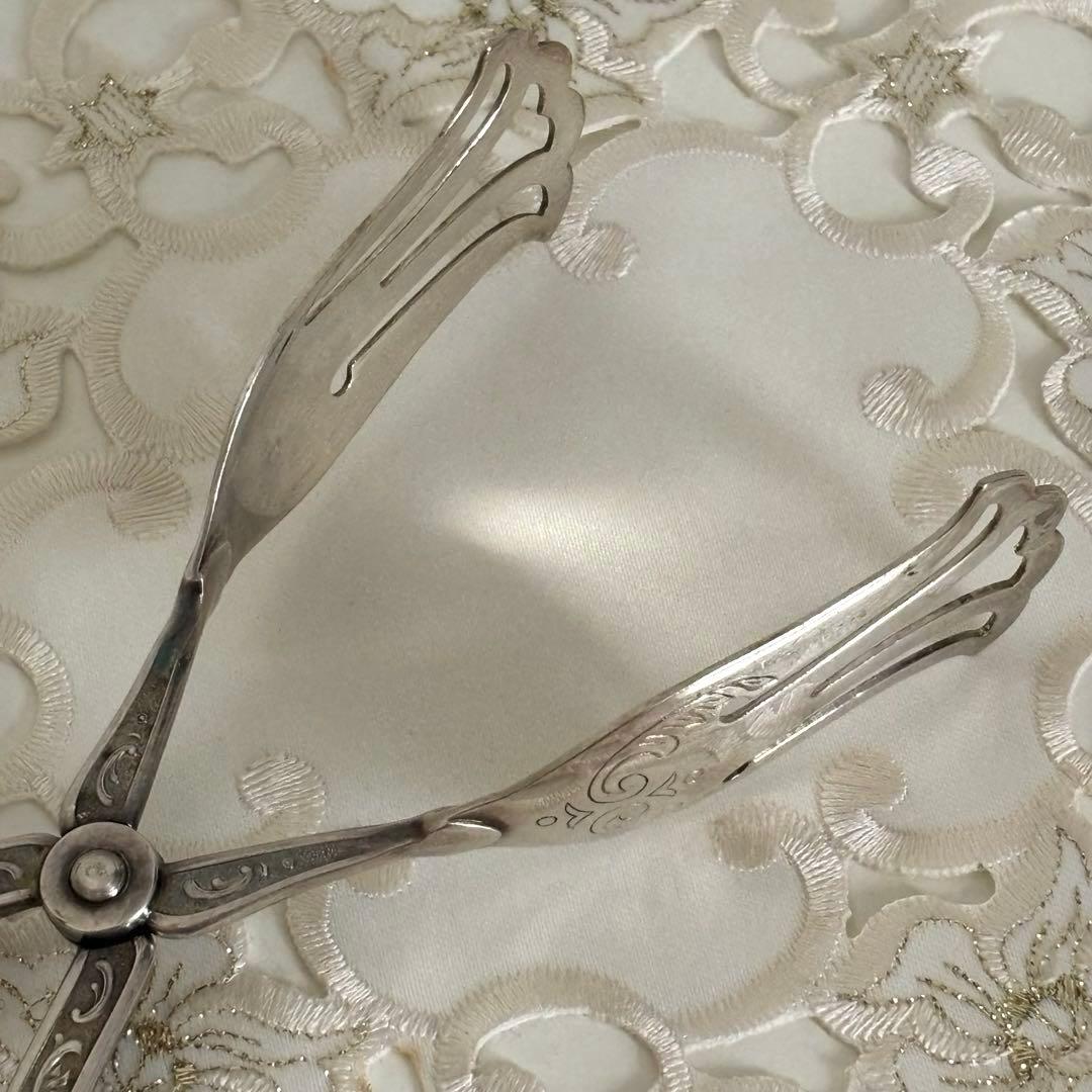 【西ドイツ】トングDシルバーメッキ クラシック サービング ケーキ お菓子19㎝