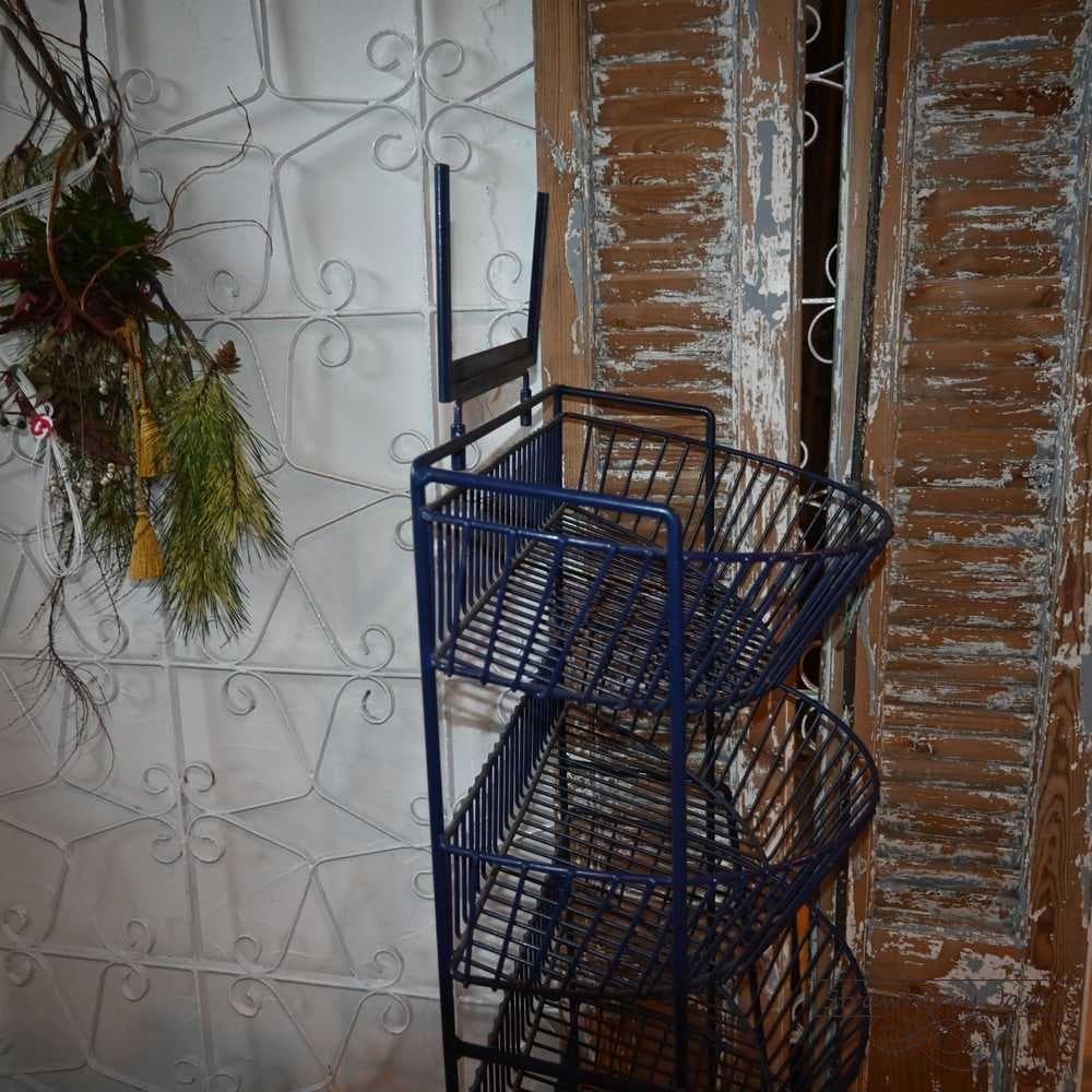 L3710-30-1 ヴィンテージ ベジタブルラック 収納 ワイヤーバスケット