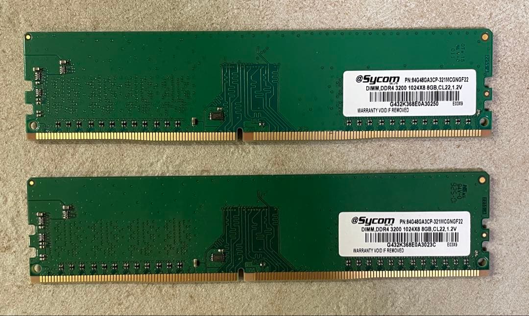 メモリー Crucial DDR4-3200 8GBx2 16GB