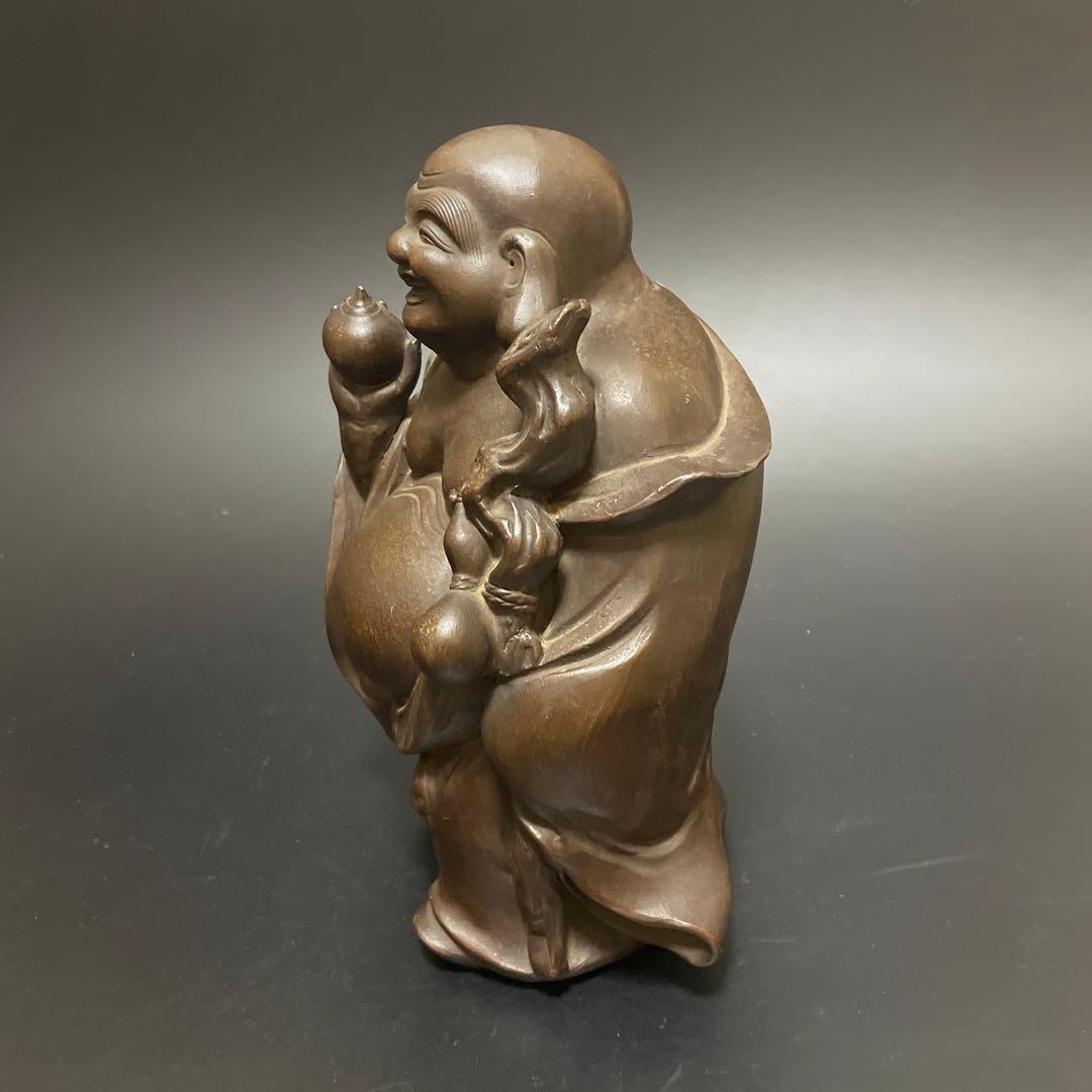 時代物　備前焼　特大　布袋様　友敬作　七福神