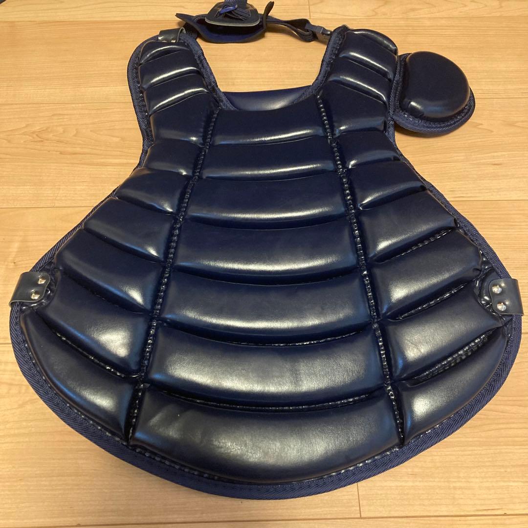 ZETT BL017N 硬式 キャッチャー防具 4点 ネイビー 新品レガース