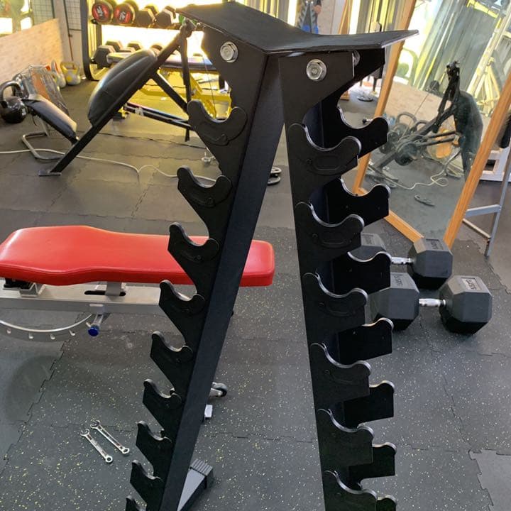 ヘックスダンベル1kgから10kg & 縦型ラック