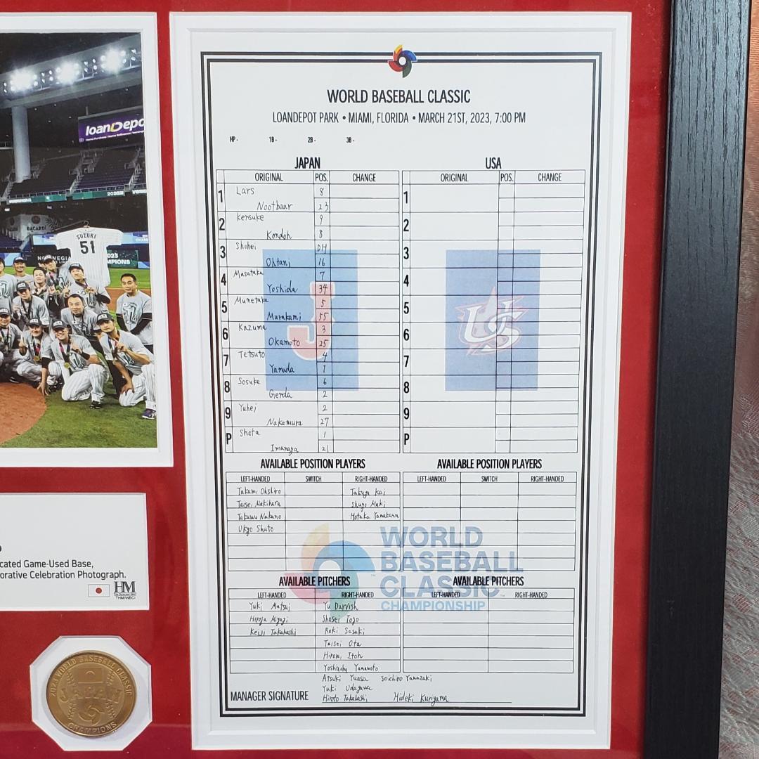 【限定300個】◆2023 WBC 日本代表プレミアムフォトミント 決勝戦◆