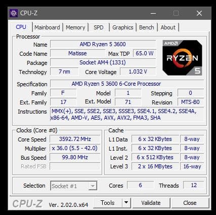 Windowsデスクトップ Ryzen5 3600 B450 AORUS 32GB Mini-ITX PC