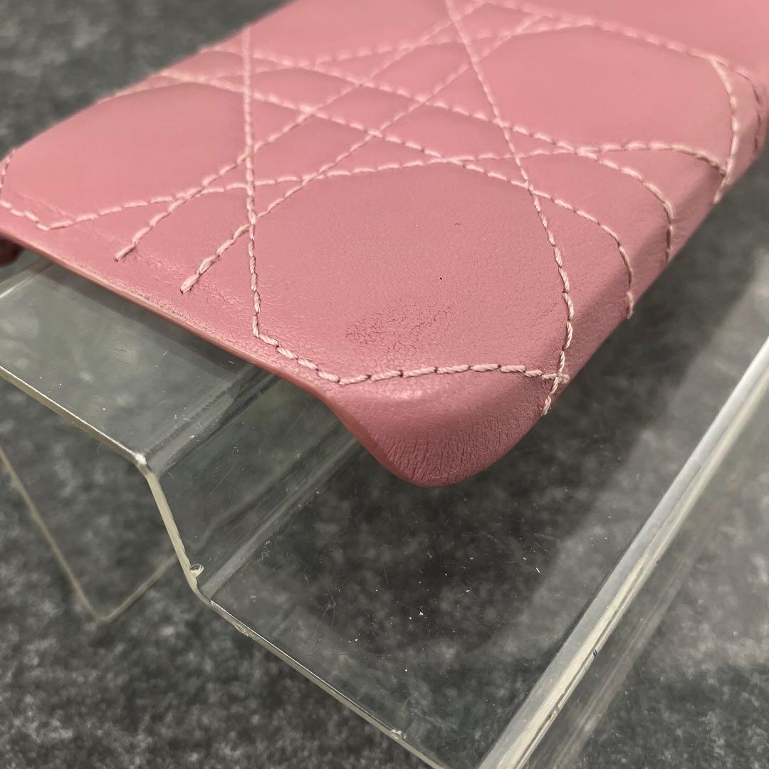 大人気☆クリスチャン ディオール☆iPhone13Proケース☆レザー☆ピンク！