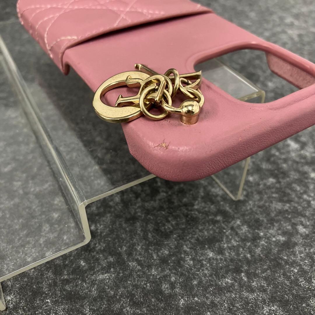 大人気☆クリスチャン ディオール☆iPhone13Proケース☆レザー☆ピンク！