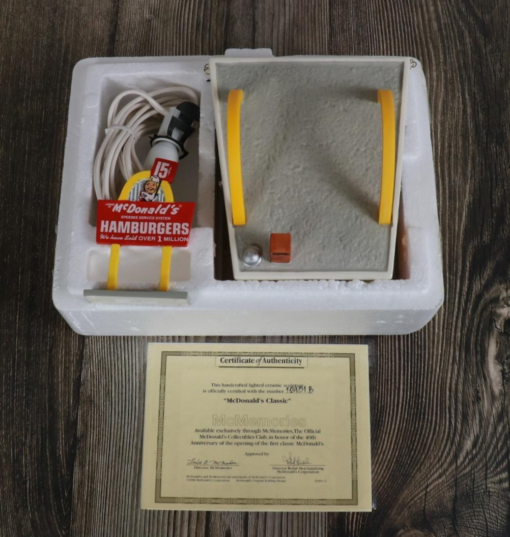 マクドナルド McDonald's ライト付きセラミックレストラン ライト
