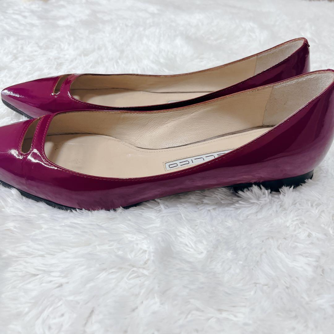 【希少】PELLICO ペリーコ アネッリ ワインレッド フラットシューズ