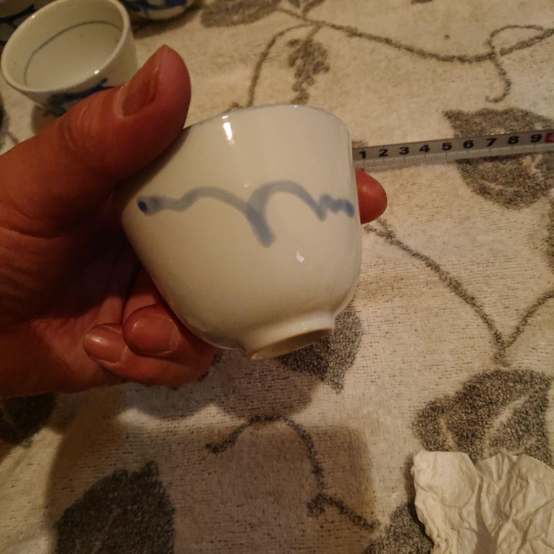 中国景徳鎮、鯉絵柄、染付