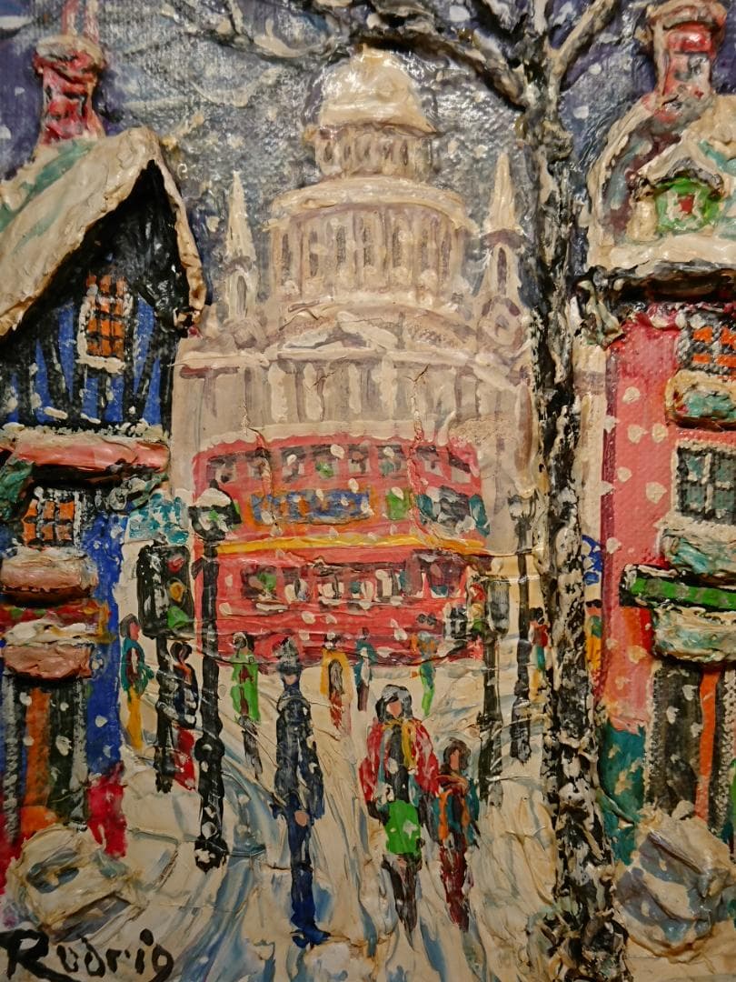 西洋美術　アート　油絵　立体　絵画　置物　インテリア　工芸品　美術品　A1473