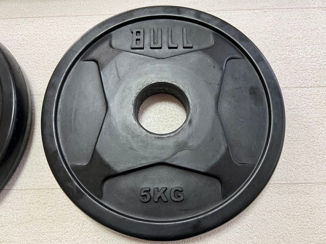 BULL ラバープレート　5KG 4枚セット