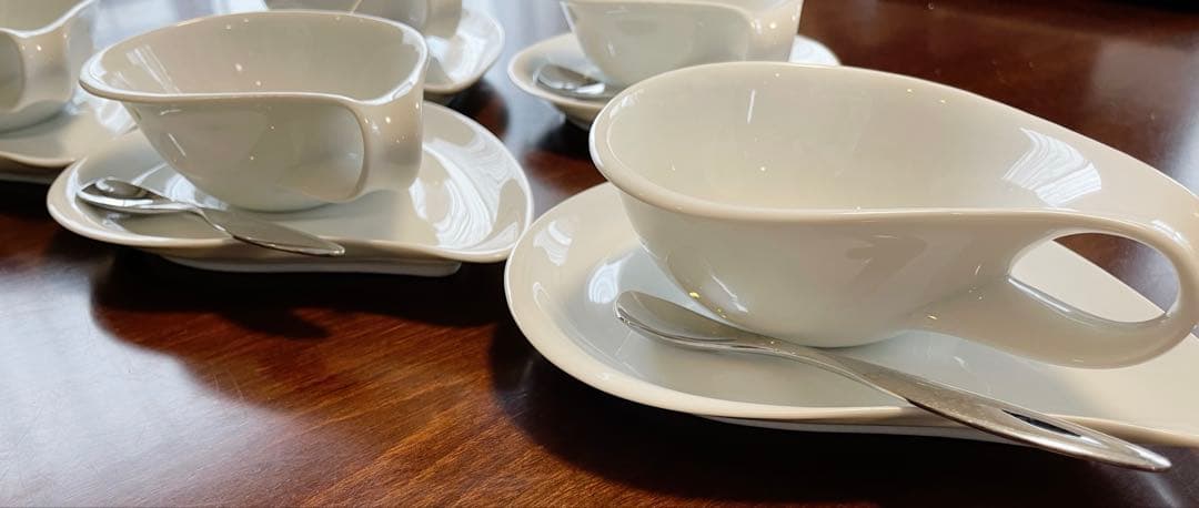 希少】ルイジ・コラーニ　デザイン　コーヒーカップ＆ソーサー　5客セット