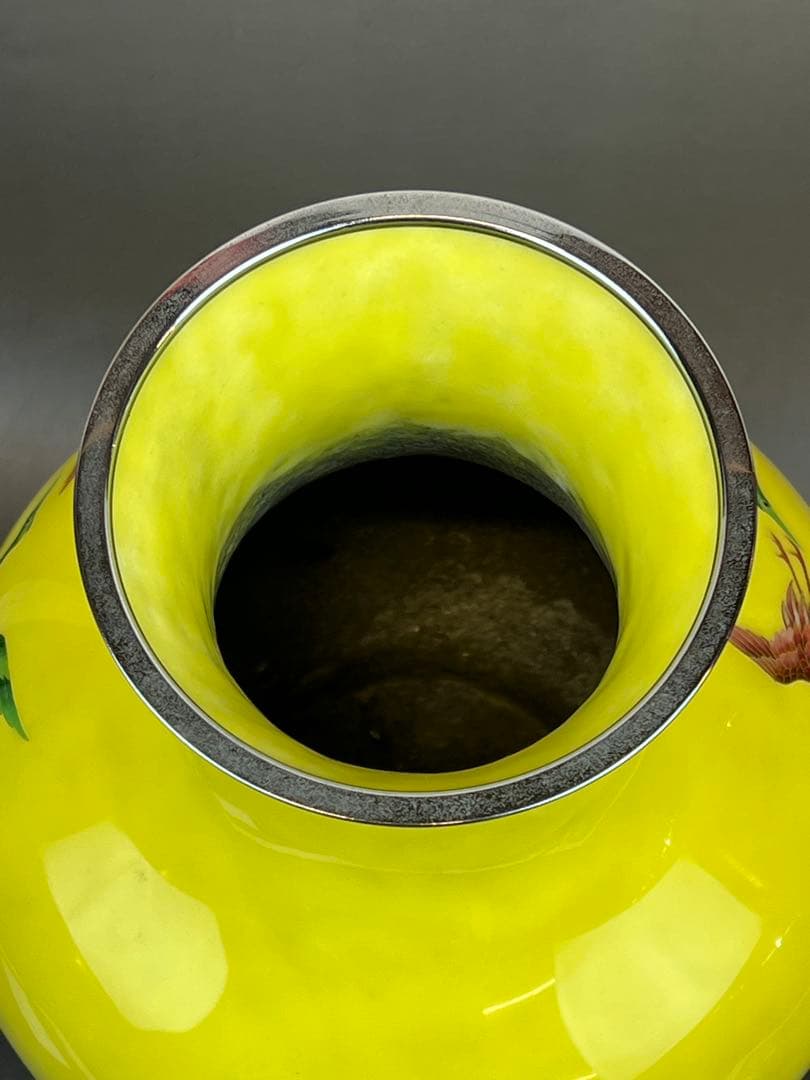 ［美品］七宝花瓶　31cm ￼送料込み