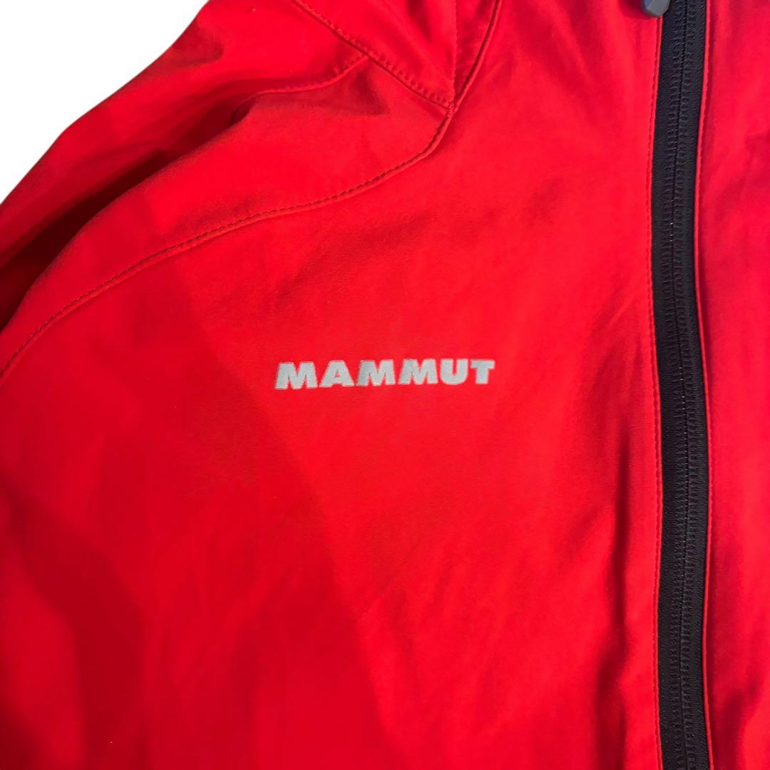 美品✨MAMMUT マムート フード付 ナイロン WIND STOPPER 赤