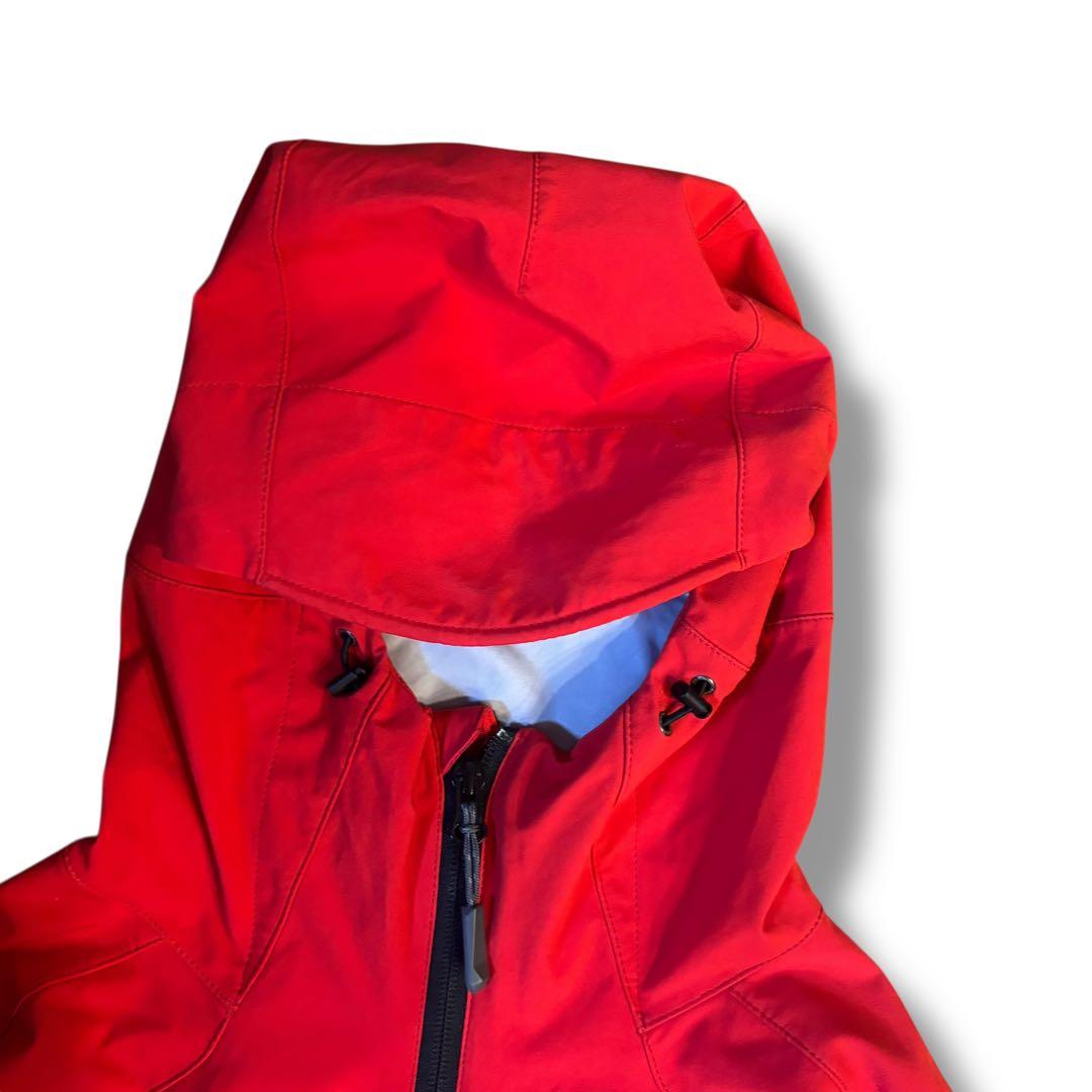 美品✨MAMMUT マムート フード付 ナイロン WIND STOPPER 赤