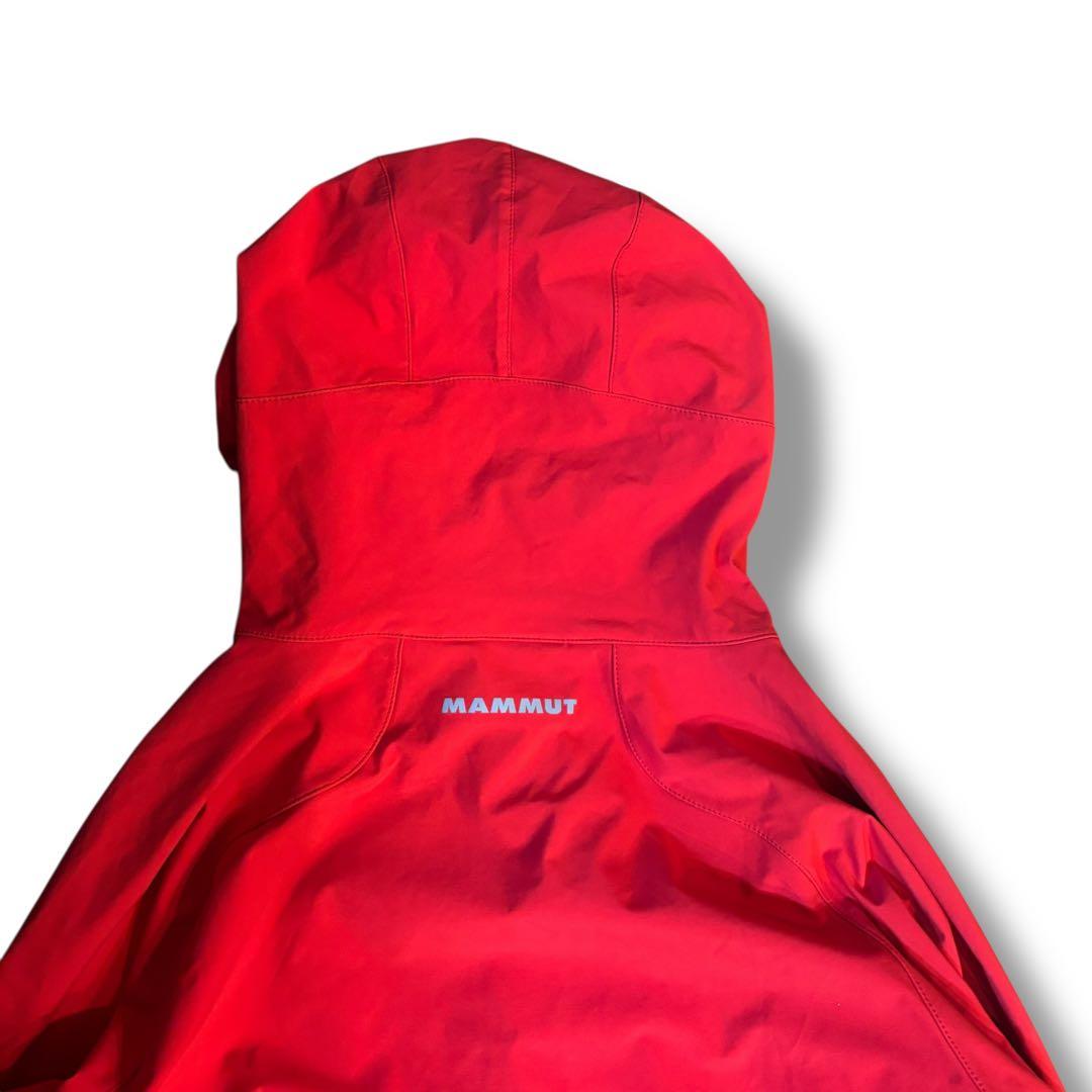 美品✨MAMMUT マムート フード付 ナイロン WIND STOPPER 赤