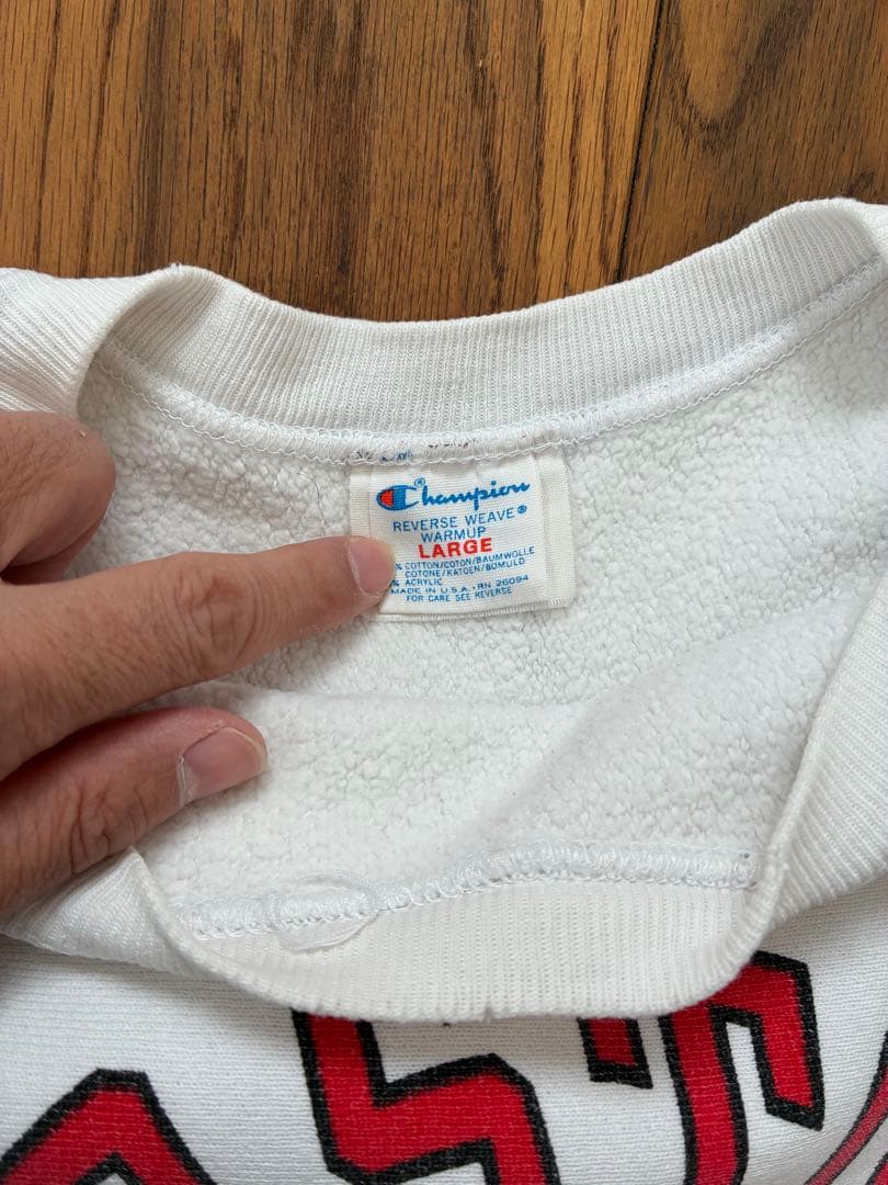Champion チャンピオン リバースウィーブ トリコタグ　　L 染み込み
