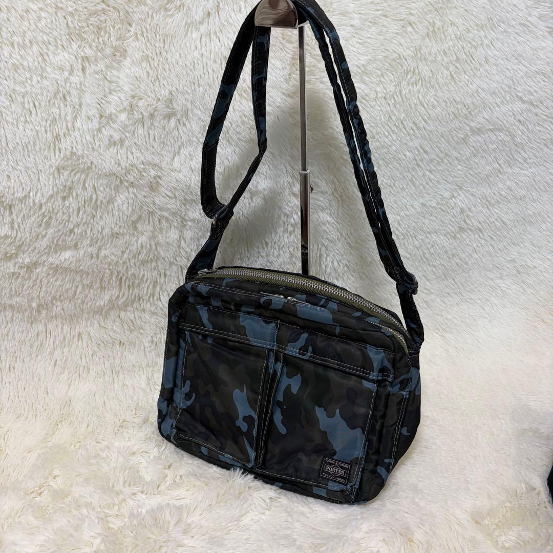 【19日まで】ポーター　タンカー　ショルダーバッグ　カモフラ　2層
