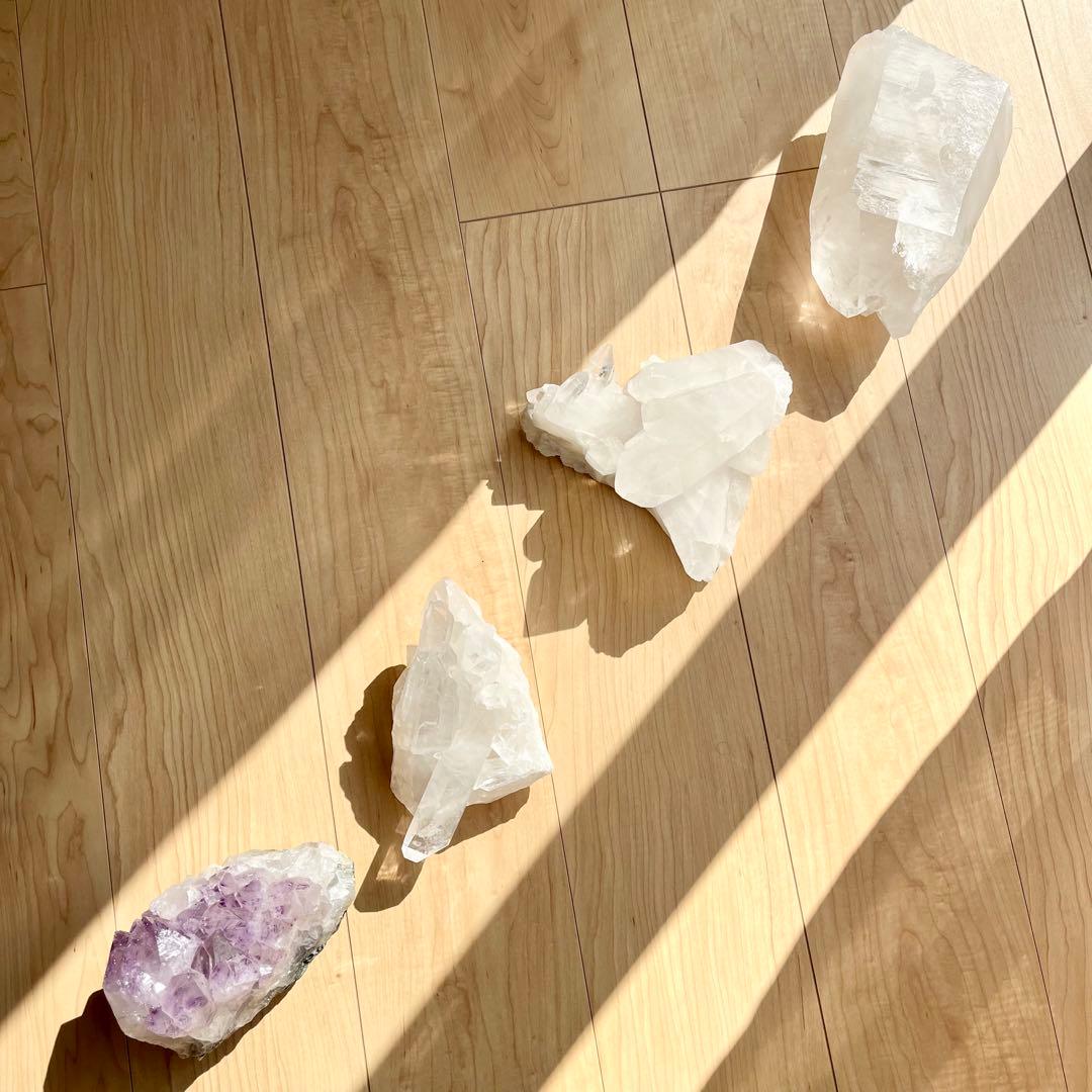 アーカンソー水晶　クラスター　原石　天然石　パワーストーン　大型約3kg