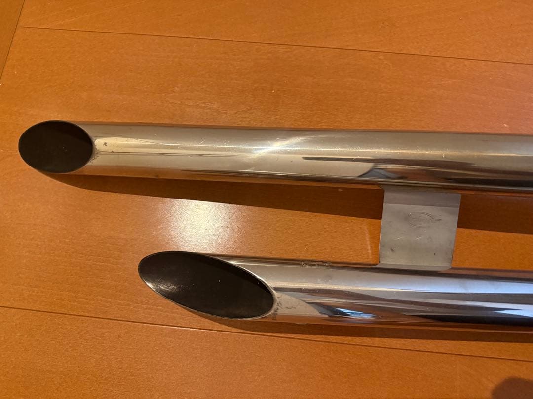 23シャドウ400用　Marving スラッシュカットマフラー　実働車外し