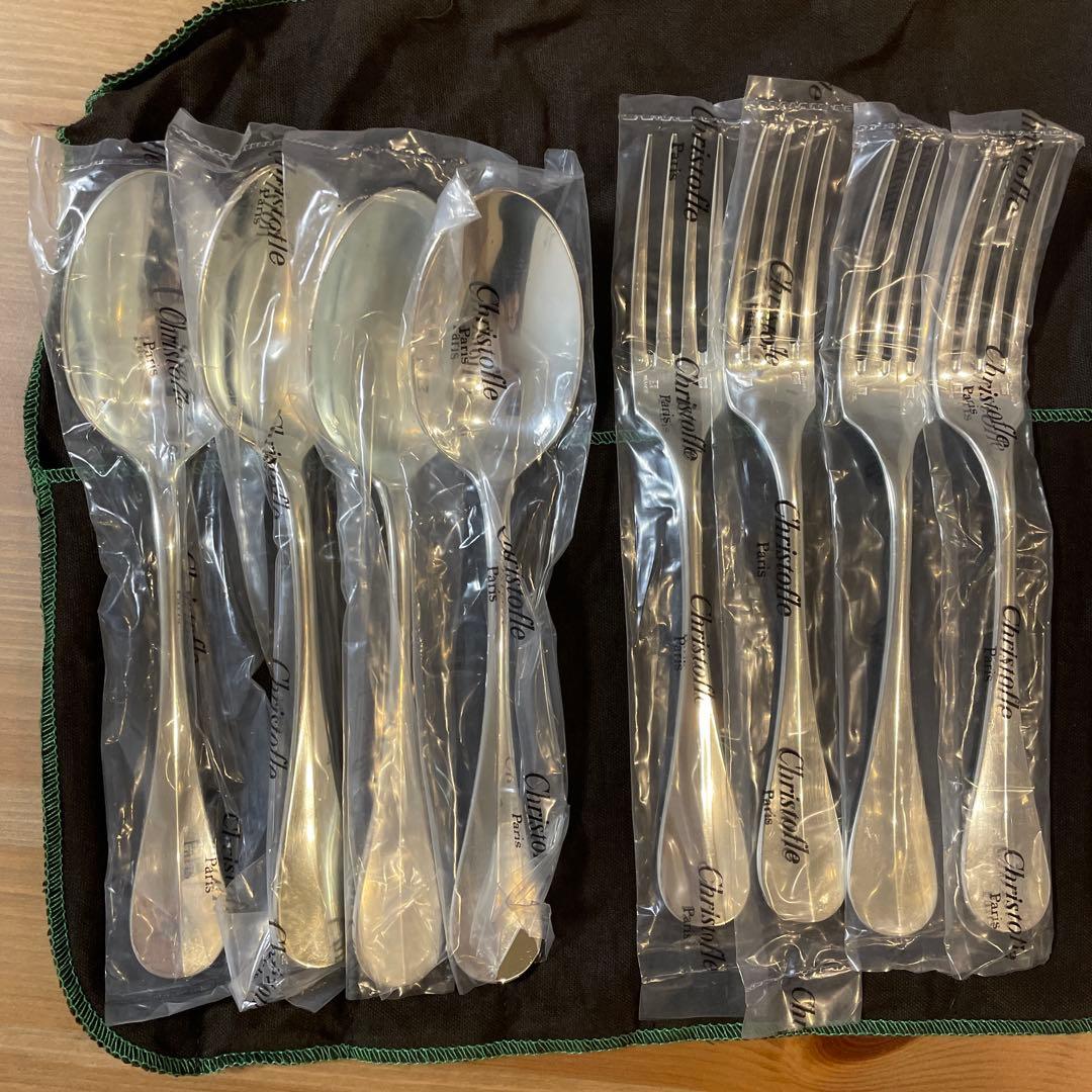 クリストフル カトラリーセット シルバーコーティング 24点