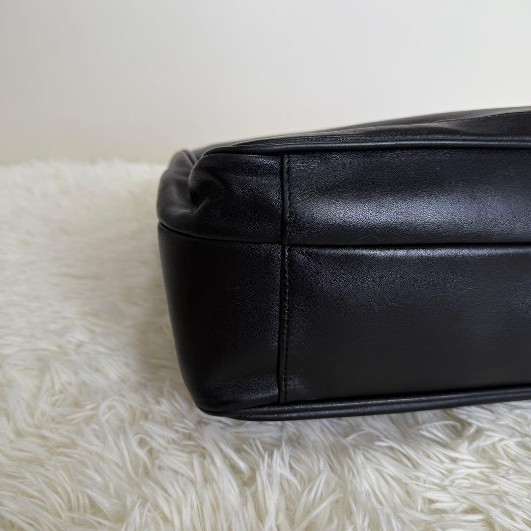 【未使用級】ポルシェデザイン　2way レザーブリーフケース　ブラック　ビジネス