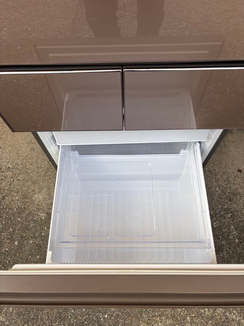 シャープ 冷蔵庫 SJ-GT42C-T 415L・2017年製 ガラスドア