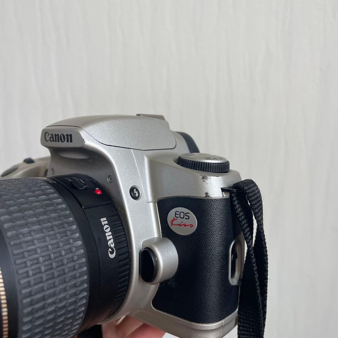 Canon EOS Kiss 一眼レフ カメラとレンズ2本 レンズにカビ・埃あり