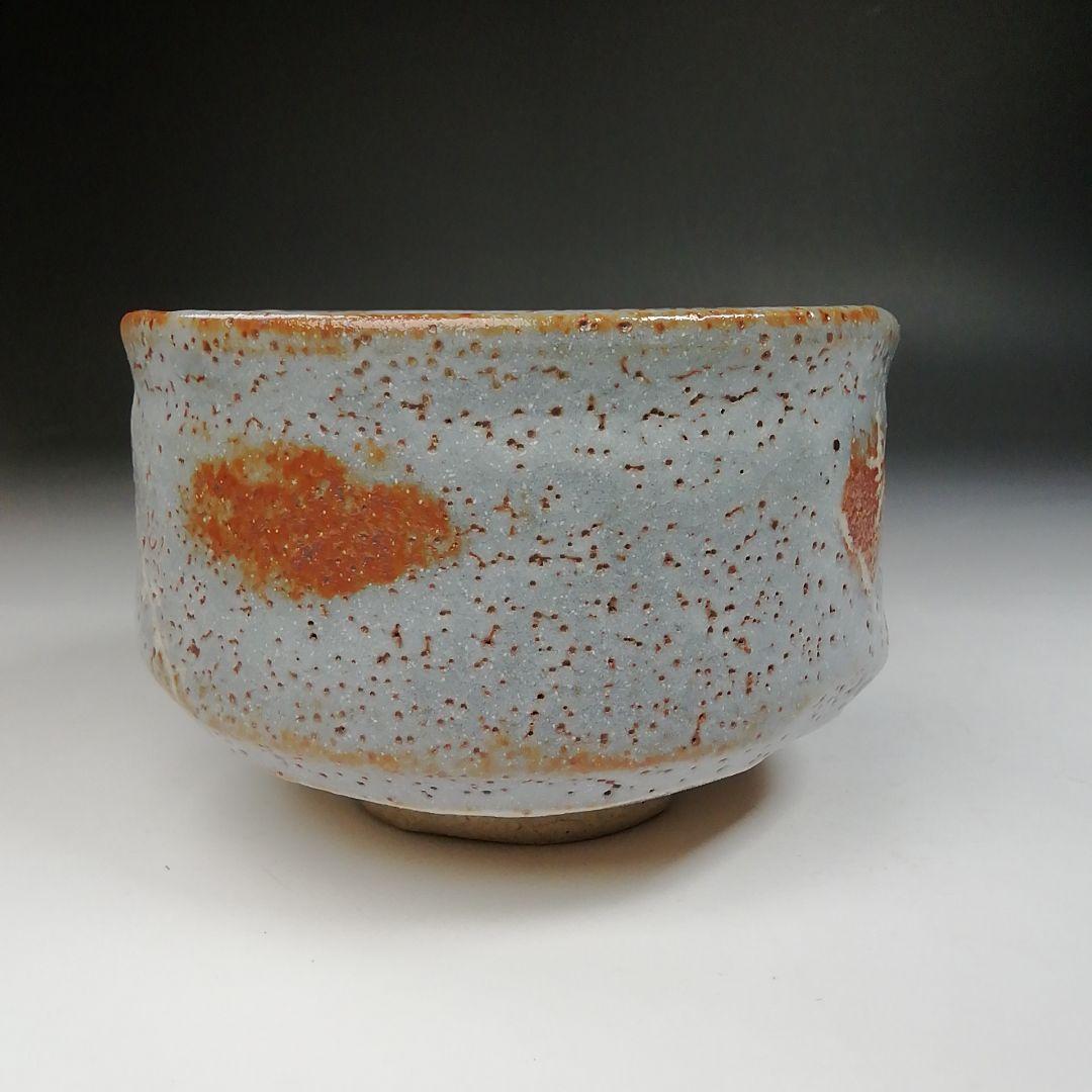 Ｔ６９４　茶碗　『鼡志野』『桃山窯　林英二 造』　共箱　抹茶碗　茶道具