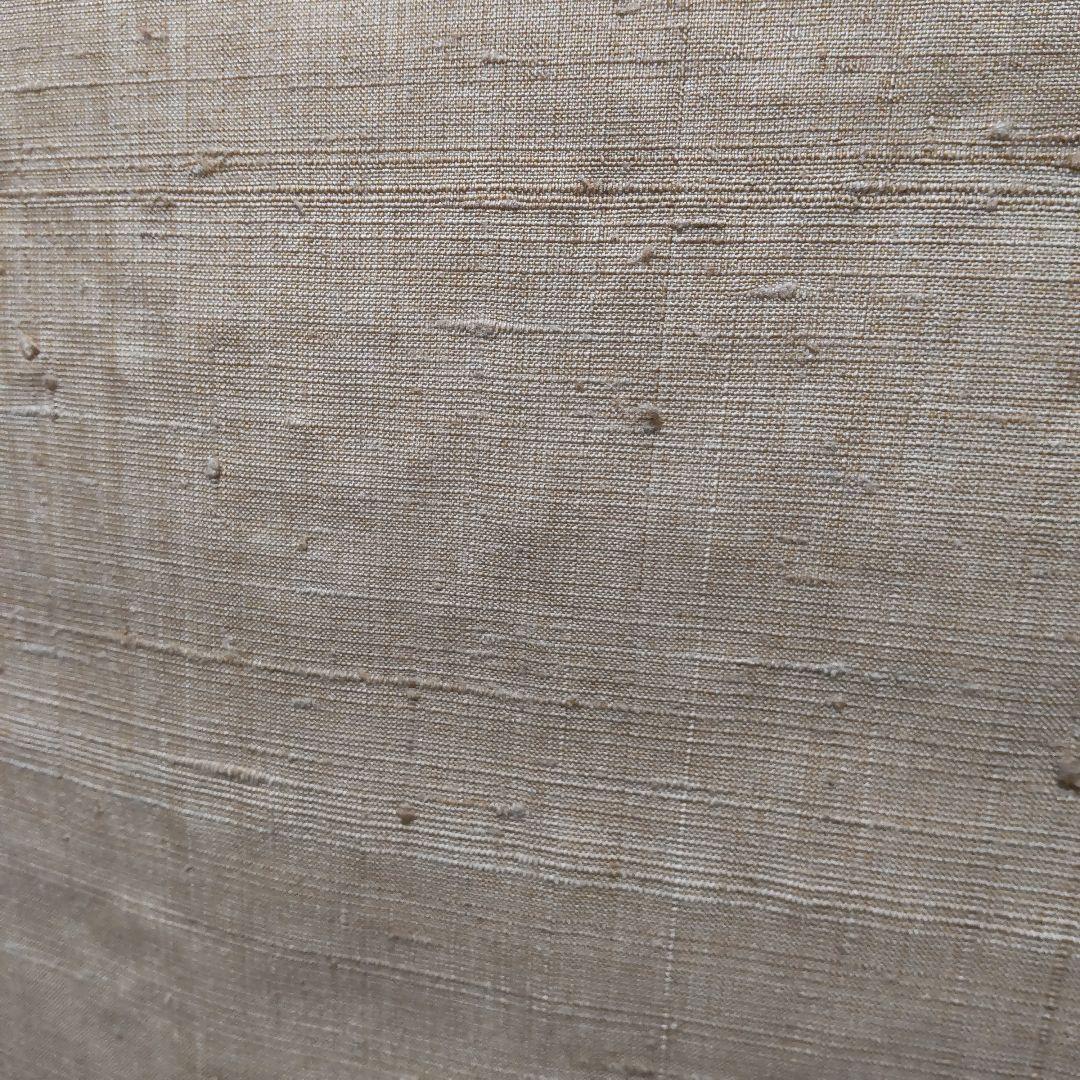 正絹　本草木染　生紬　着尺　反物（８３）