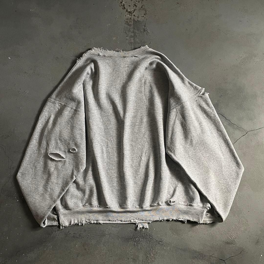grunge is dead“ペイント“杢”XXL“boro sweat