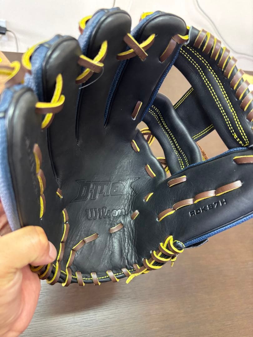 ウィルソン グローブ 87型 Wilson 軟式グローブ ネイビー 型付け無料
