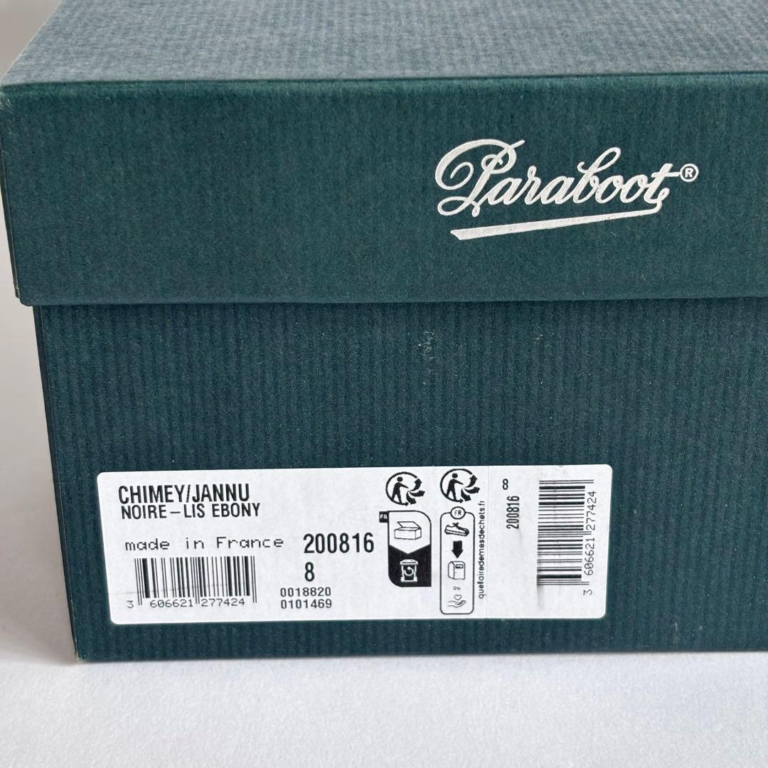 【新品同様】パラブーツ シメイ EBONY レザーシューズ 8 フランス製 箱付