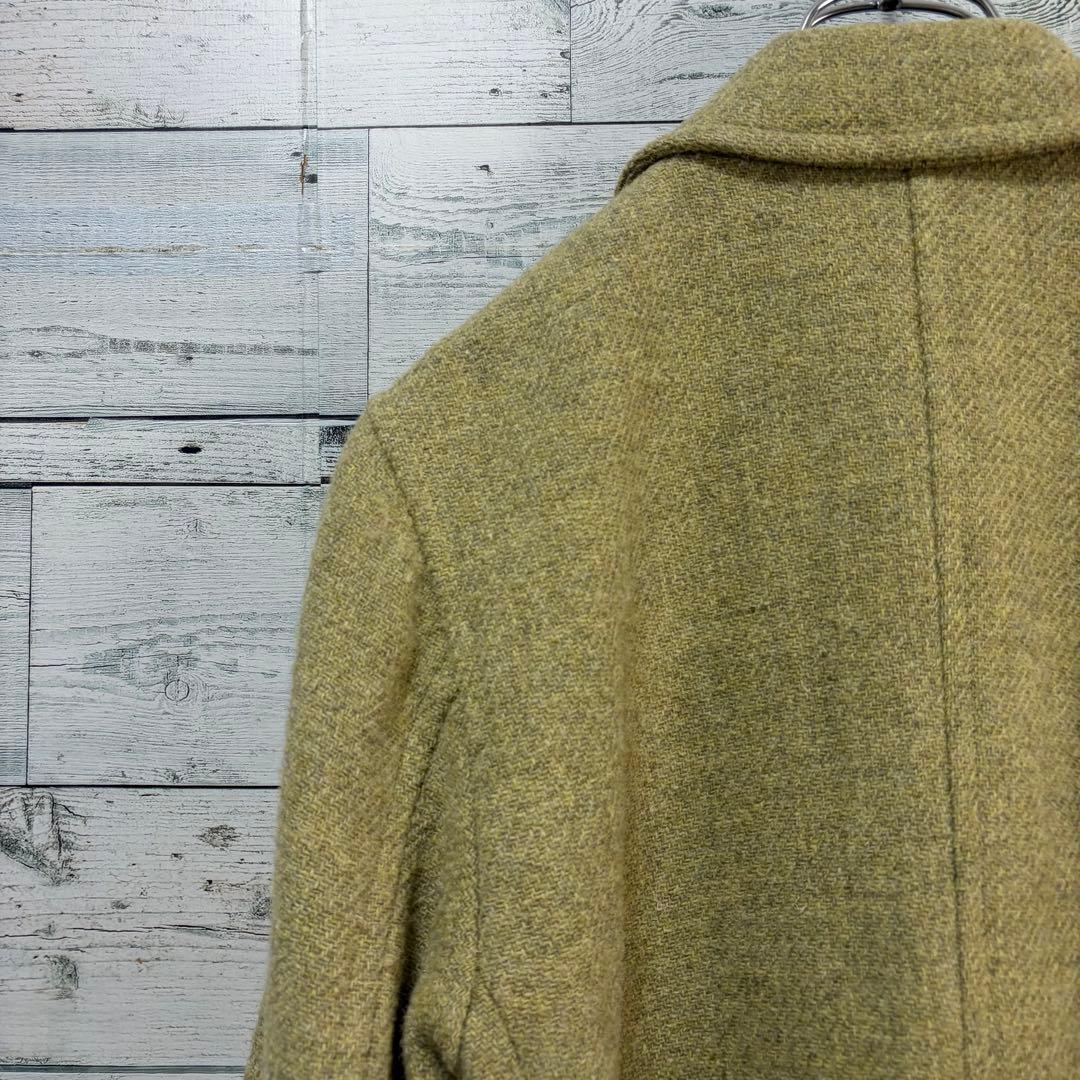 ☆ハリスツイード生地☆マーガレットハウエル　ウールコート　ピスタチオグリーン
