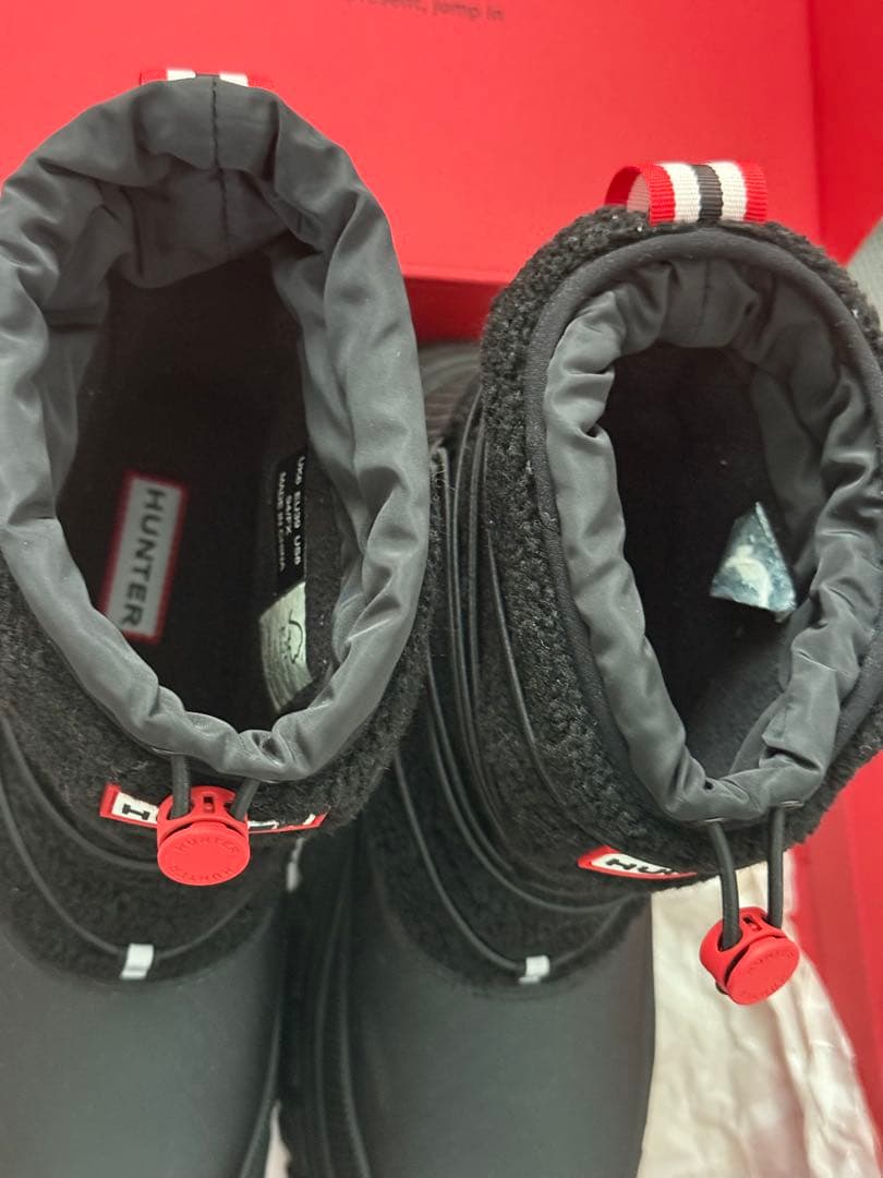 HUNTER スノーブーツ ブラック　UK6 25cm