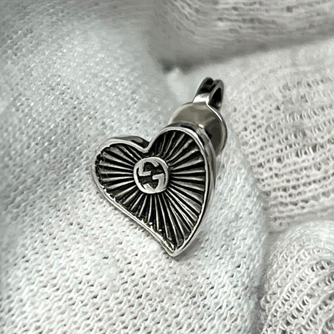 レア‼️GUCCI GGハートモチーフピアス　片耳‼️シルバー925