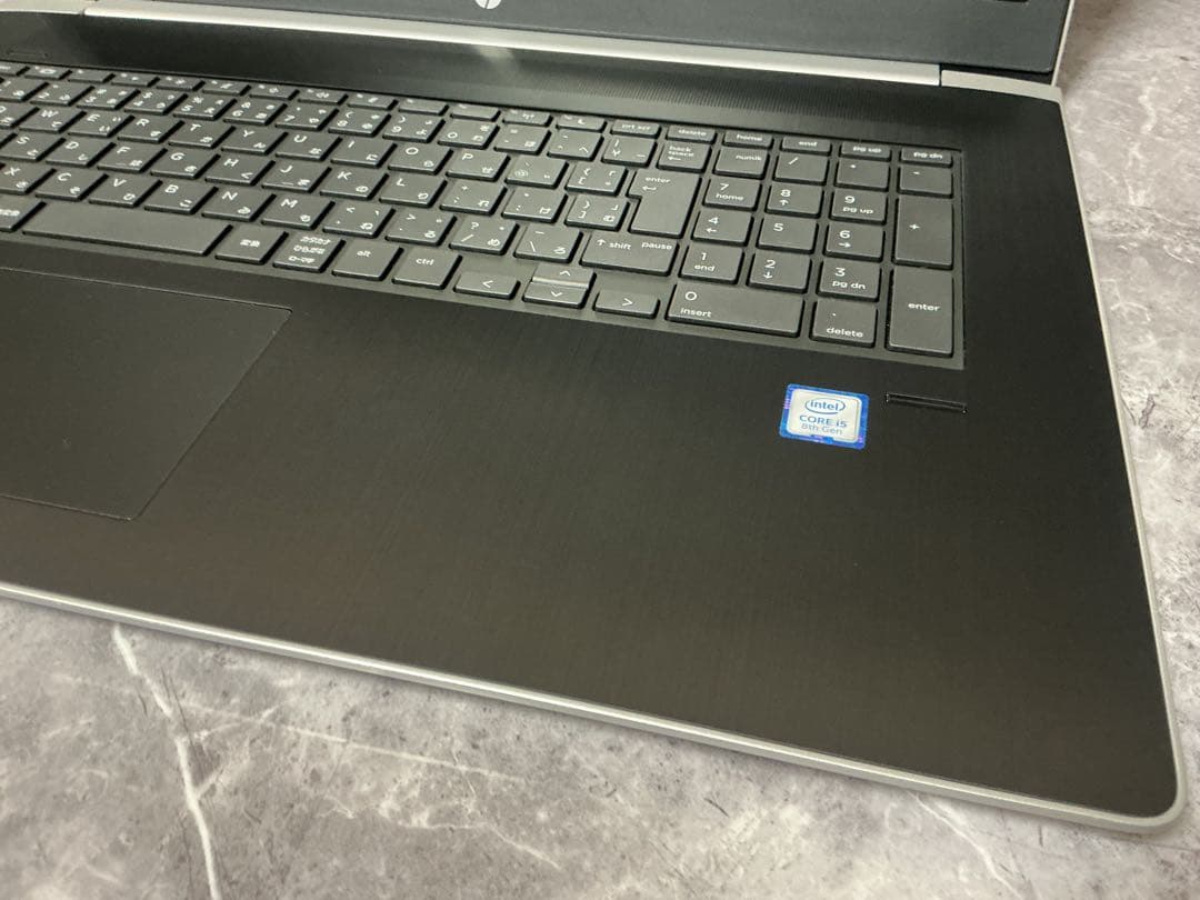 HP ProBook 大画面17インチcorei5 第8世代 新品SSD256