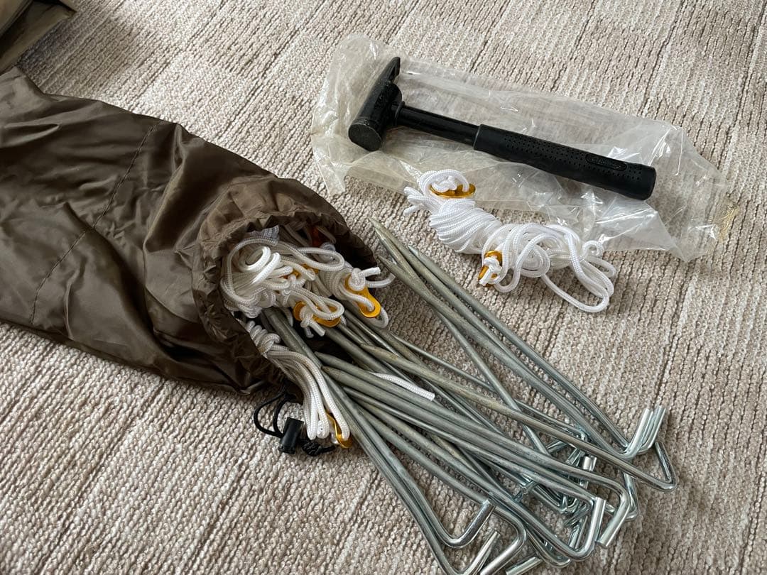 Gloke 8 ドーム型テント　美品　タープ　グランドシート　ポールセット