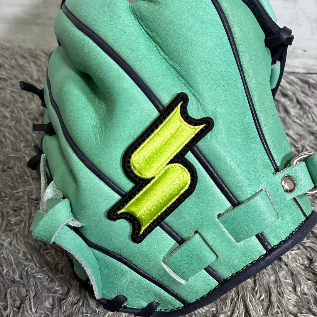 【未使用級】SSK 限定 一般軟式グローブ オールラウンド グリーン ネイビー