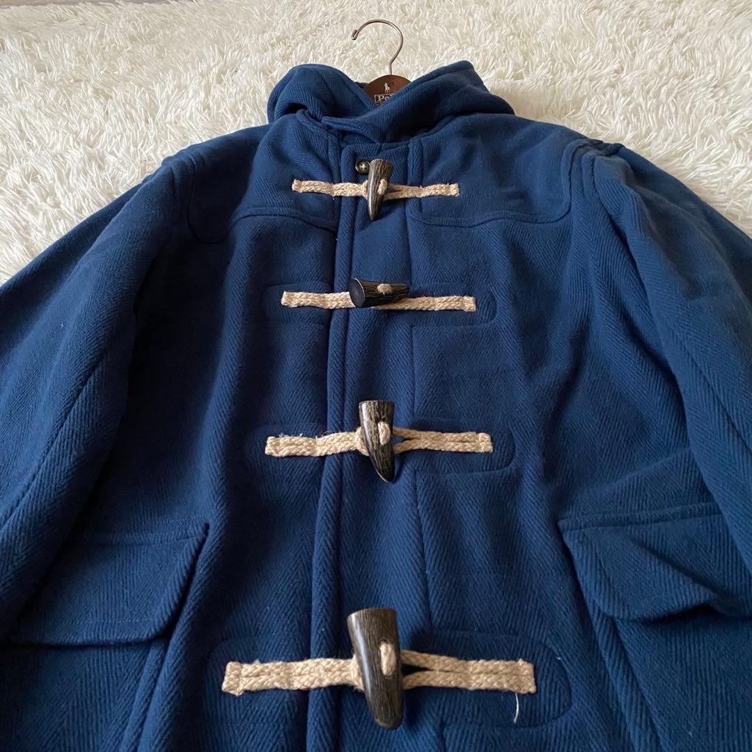 【極美品✨】Kent ヘリンボーン ダッフルコート ムーアブルック ブルー L