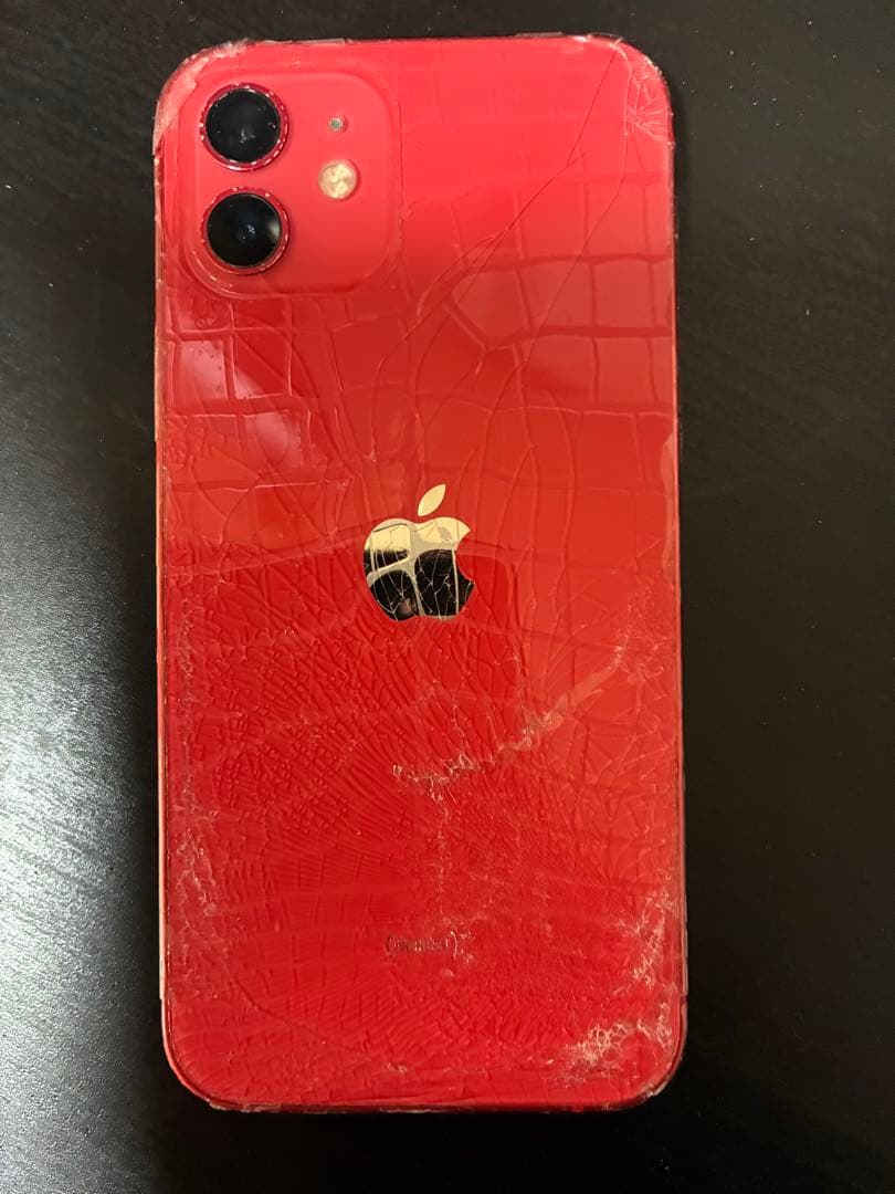 iPhone 12 (PRODUCT(RED)) 128GB 背面ひび割れあり