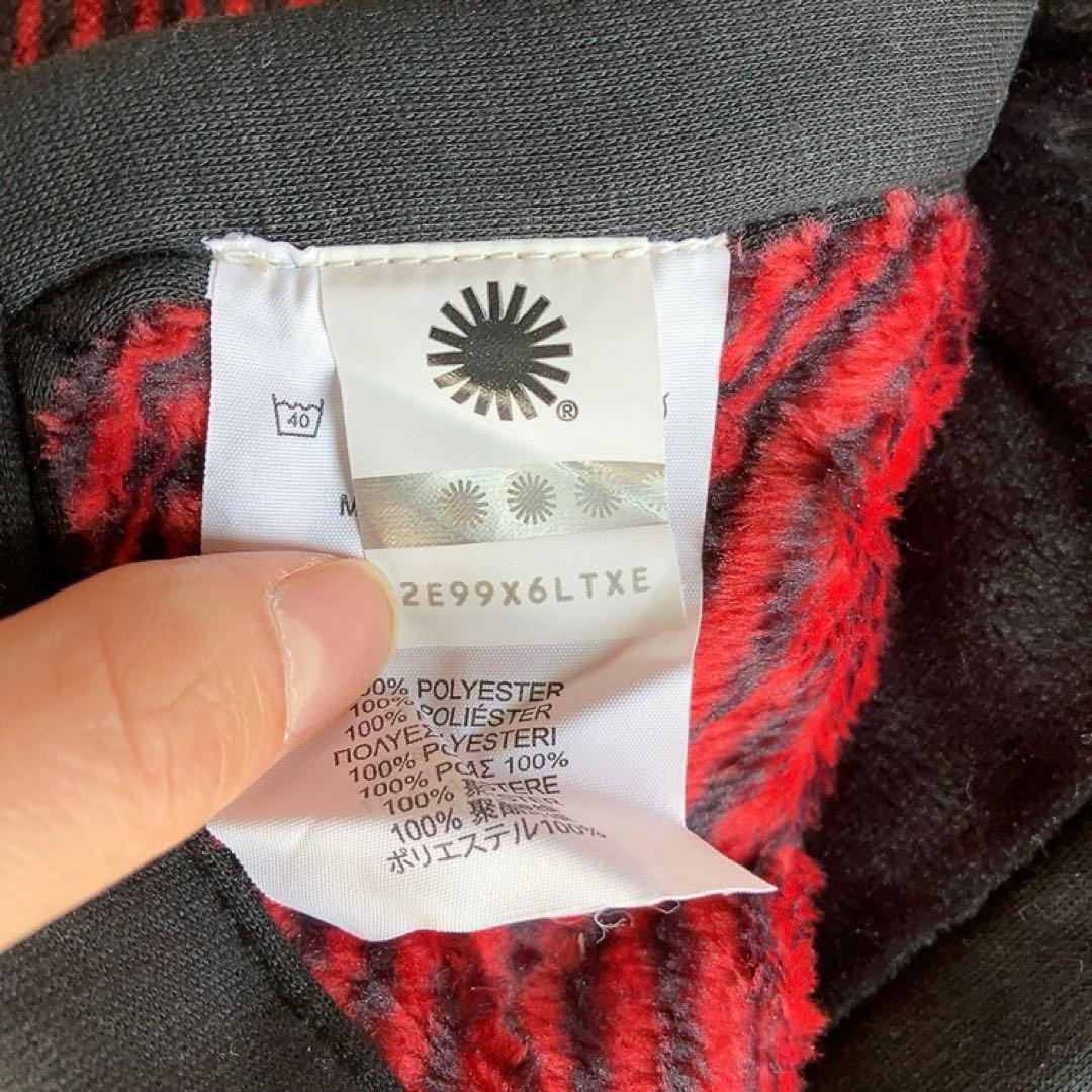 UGG新品ブランケット ミニ毛布 チェック 赤黒