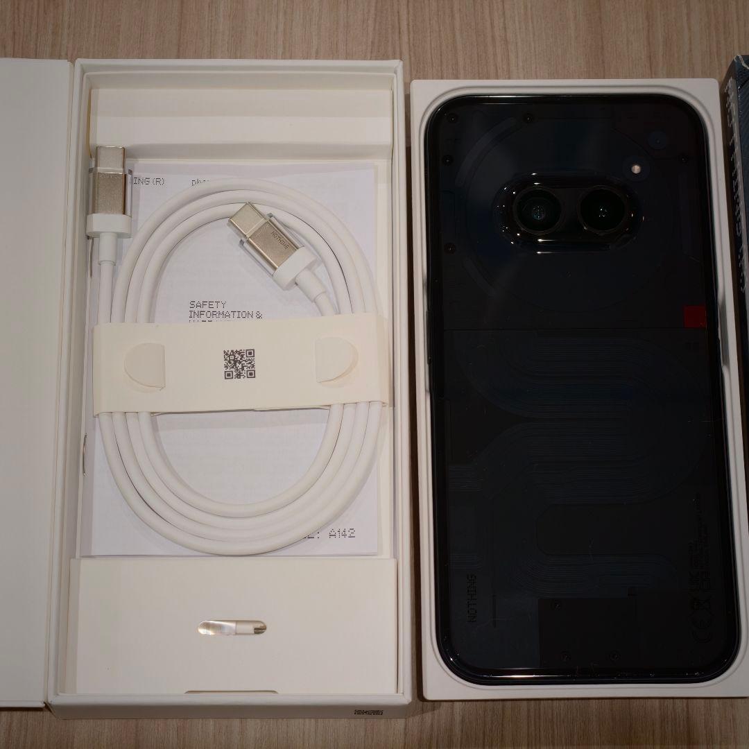 Nothing Phone 2a SIMフリー ブラック ケース付き