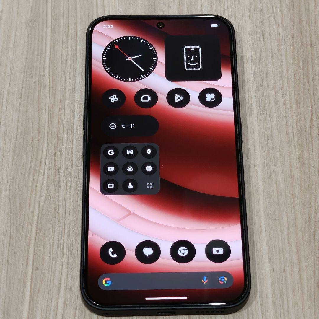 Nothing Phone 2a SIMフリー ブラック ケース付き