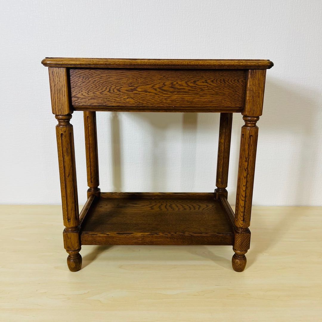 najico ナジコ サイドチェスト 電話台 花台 収納家具 引き出し オーク材