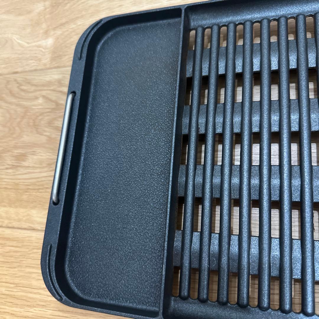 山善 煙の少ない焼肉プレート ワイドサイズ YGMC-FXT130黒