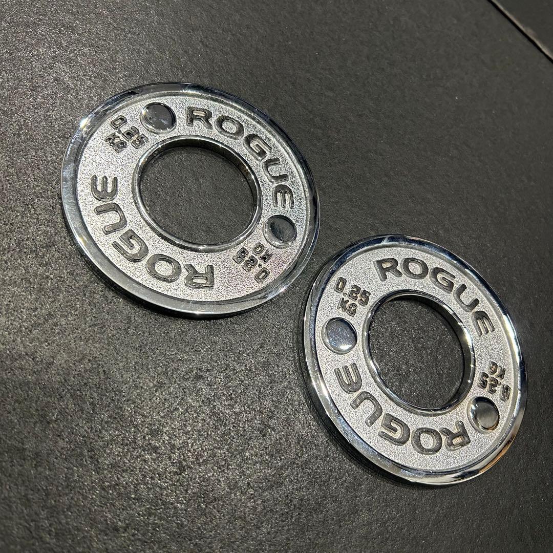 ROGUE パワーリフティングプレート0.5kg 0.25kgセット　50mm用
