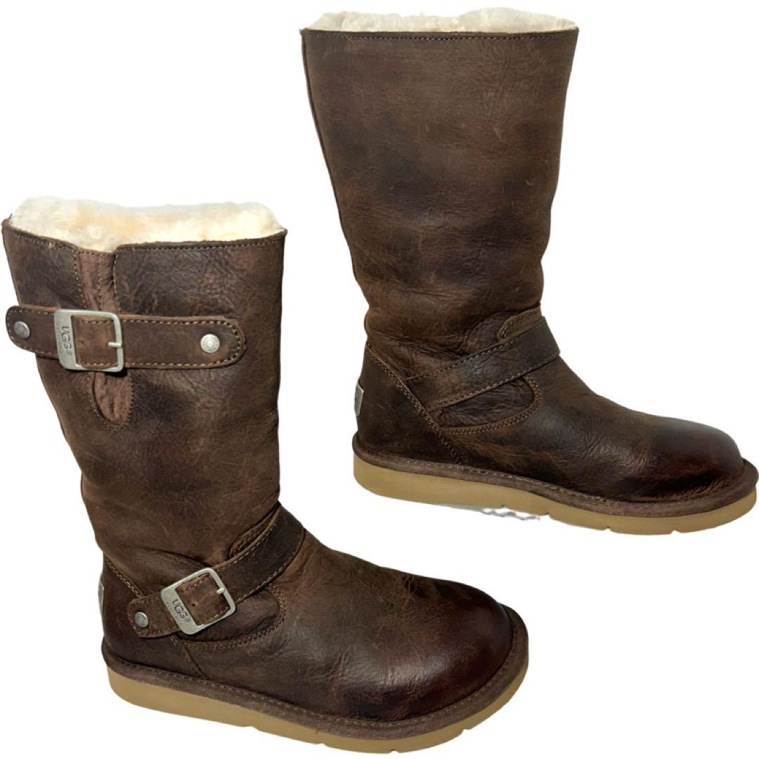 UGG ブラウン エンジニアブーツ　ケンジントン　23cm